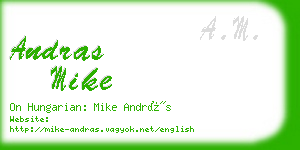 andras mike business card